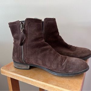 Brown Suede Ankle Boots